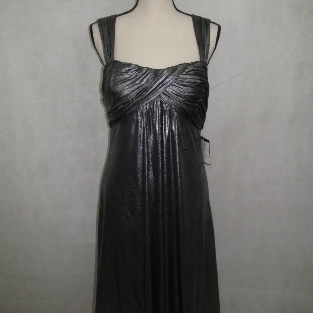 Dusk Collection by Sheila Yen Dress Size 12 Silver